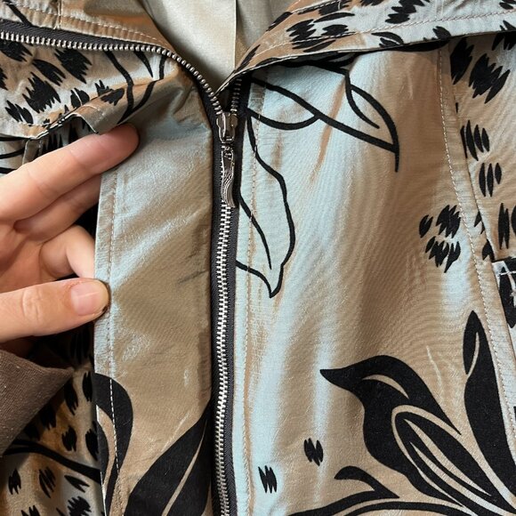 Lagenlook Art To Wear Jacket Floral Metallic S Y2K Velvet Artist Whimsigoth Boho - Picture 11 of 15